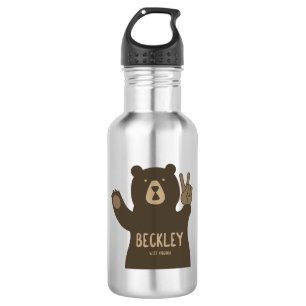 Beckley West Virginia Peace Bear 532 Ml Water Bottle