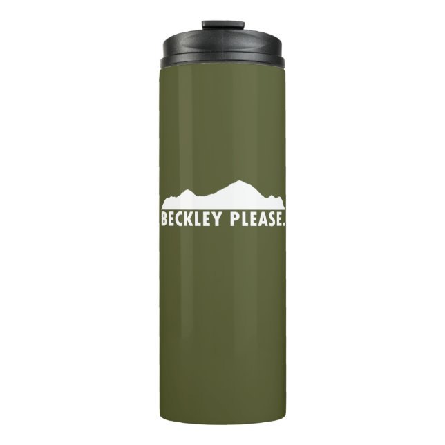 Beckley West Virginia Please Thermal Tumbler (Front)
