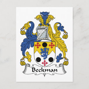 Beckman Family Crest Postcard