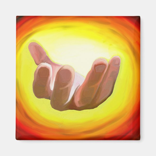 Beckoning Hand Magnet (Front)