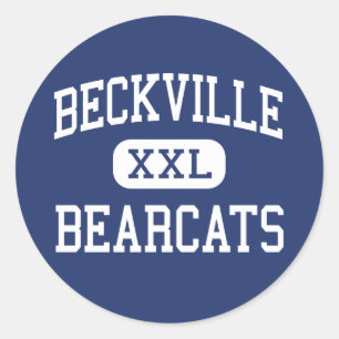 Beckville - Bearcats - High - Beckville Texas Classic Round Sticker