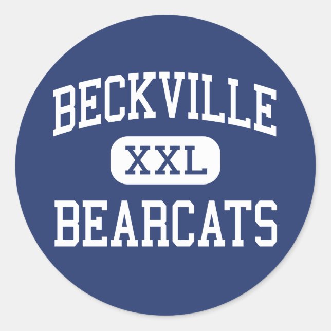 Beckville - Bearcats - High - Beckville Texas Classic Round Sticker (Front)
