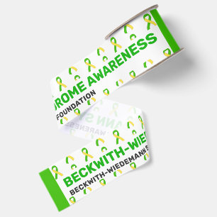 Beckwith-Wiedemann Syndrome Awareness Pattern Grosgrain Ribbon