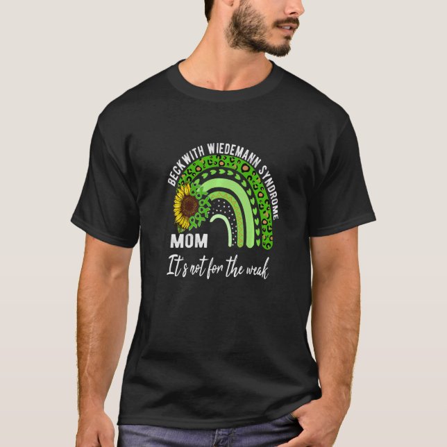 Beckwith Wiedemann Syndrome Rainbow & Sunflower Aw T-Shirt (Front)