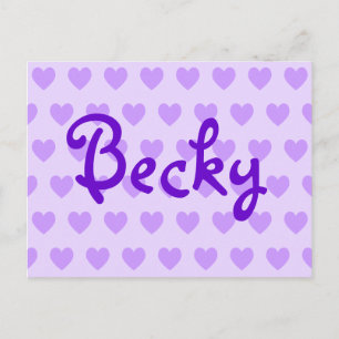 Becky in Purple Postcard