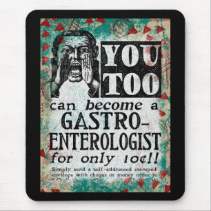 Become A Gastroenterologist Mouse Pad Funny Retro