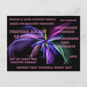 Become a More Positive Person Postcard