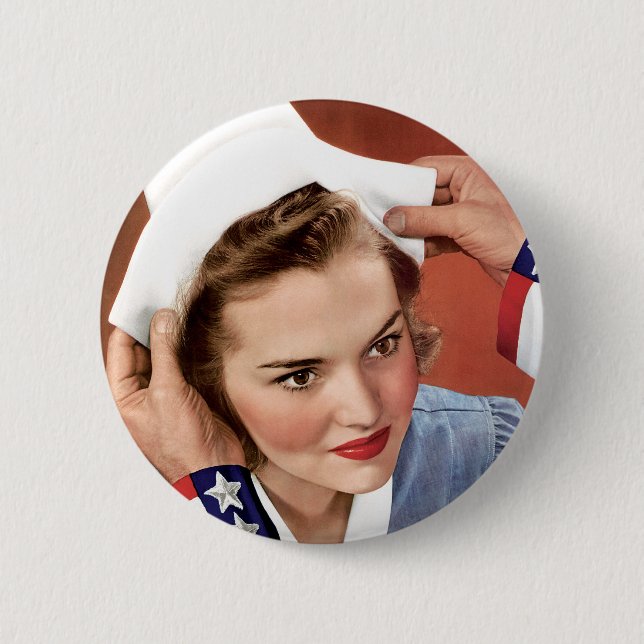 Become A Nurse 6 Cm Round Badge (Front)