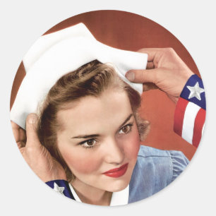 Become A Nurse Classic Round Sticker