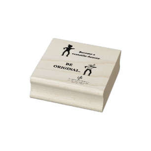 Become a Versatile Dancer  Rubber Stamp