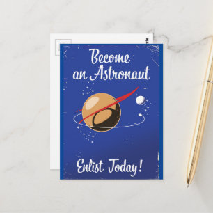 Become an Astronaut Enlist Today! Postcard