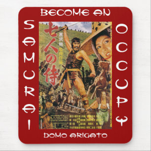 BECOME AN OCCUPY SAMURAI DOMO ARIGATO MOUSE MAT