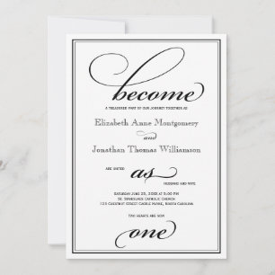 Become as One Christian Wedding Invitation