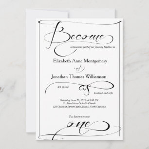 Become as One Christian Wedding Invitation