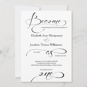 Become as One Christian Wedding Invitation