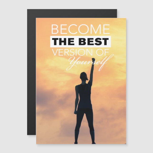 Become The Best Version of Yourself V Magnetic Invitation (Front/Back)