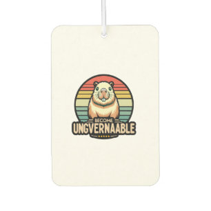 Become Ungovernable Baby Moo Deng Funny Saying Lon Car Air Freshener