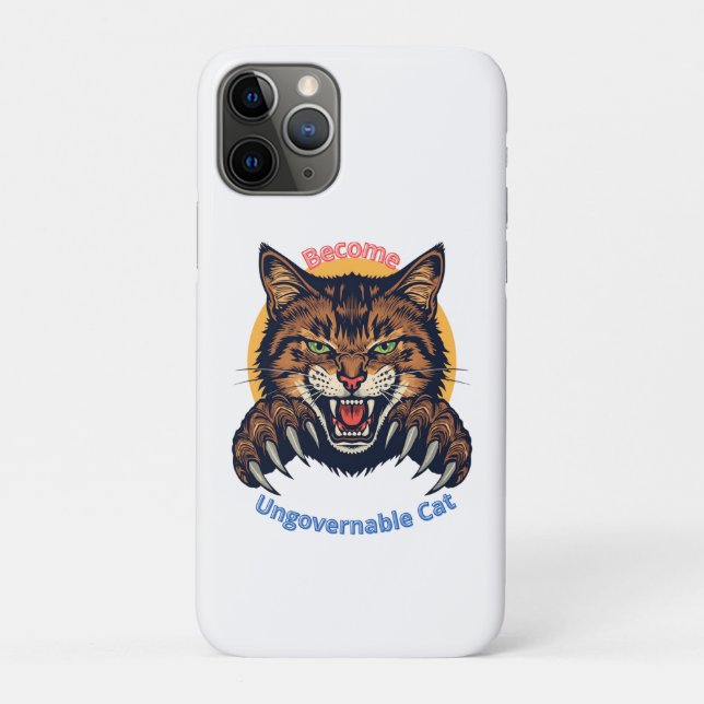 Become Ungovernable Cat Case-Mate iPhone Case (Back)