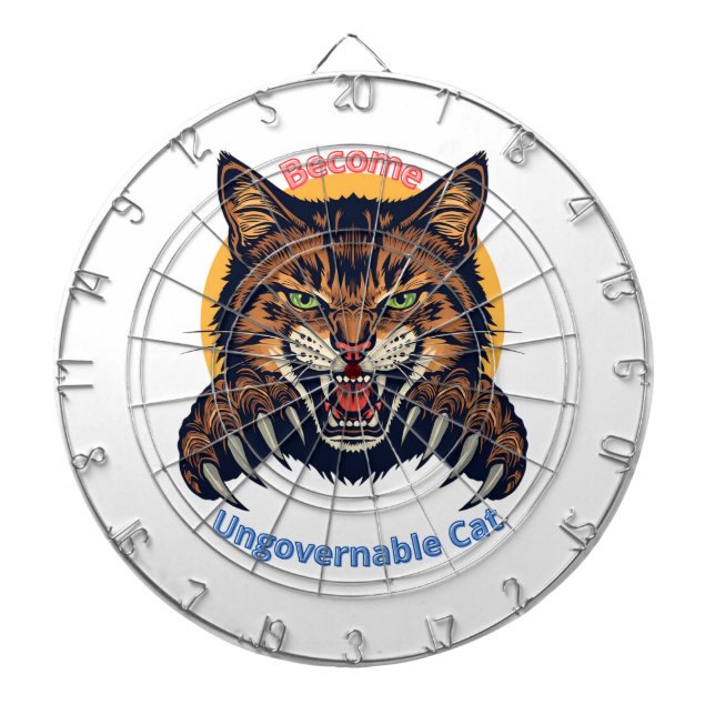 Become Ungovernable Cat Dartboard (Front)