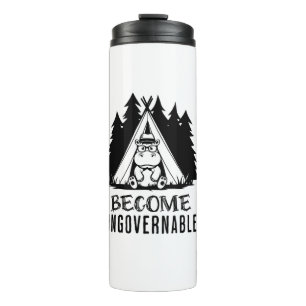 Become Ungovernable Funny Baby Hippo Moo Deng Funn Thermal Tumbler