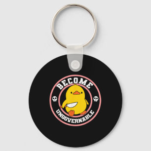 Become Ungovernable Funny Duck Knife Funny Duck Me Key Ring
