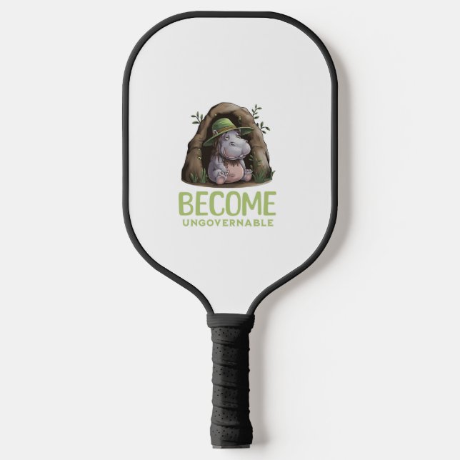 Become Ungovernable Long Sleeve T-Shirt Pickleball Paddle (Front)