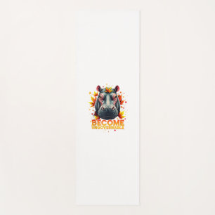 Become Ungovernable Retro Baby Hippo Moo Deng Autu Yoga Mat