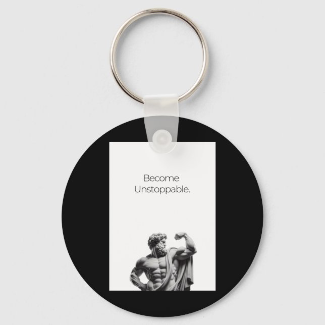Become Unstoppable Sticker  Key Ring (Front)