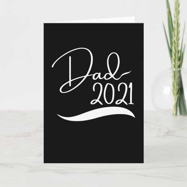 Becoming a Dad 2021 Gift For Father Baby Is Coming Card (Front)