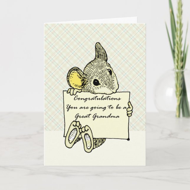 Becoming a Great Grandmother Card (Front)