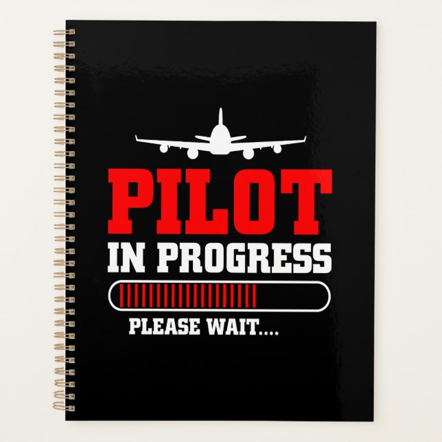 Becoming a Pilot | Aviation Training in Progress Planner (Front)