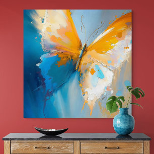 Becoming Light – Abstract Butterfly In Motion Poster