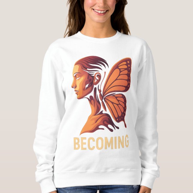 Becoming Light – Human Metamorphosis Design Sweatshirt (Front)