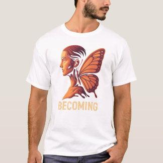 Becoming Light – Human Metamorphosis Design T-Shirt