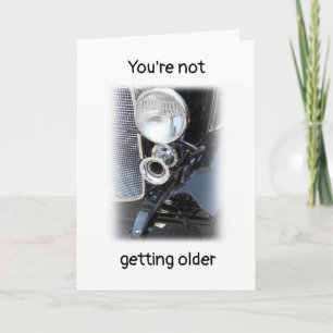 Becoming Older or a Classic? personalised Birthday Card