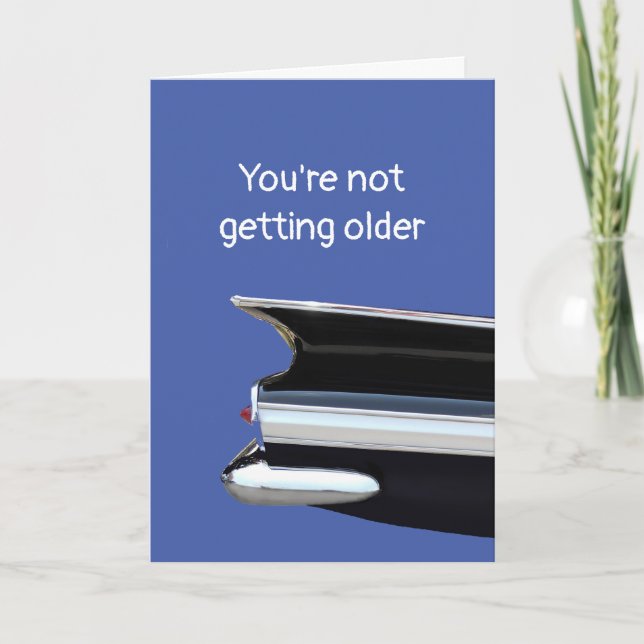 Becoming Older or a Classic? personalised Birthday Card (Front)