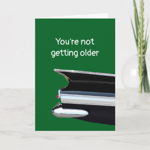 Becoming Older or a Classic? personalized Birthday Card