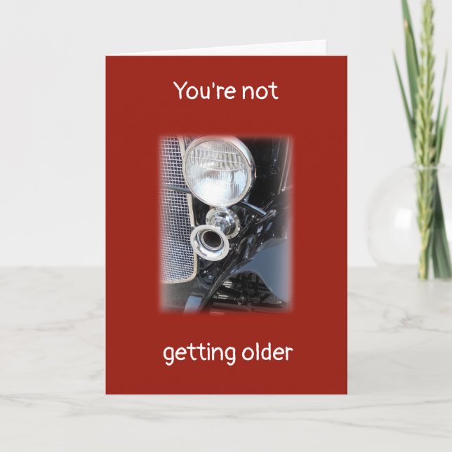 Becoming Older or a Classic? personalized Birthday Card (Front)