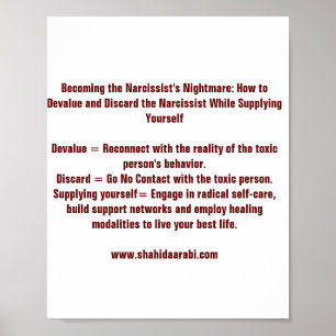 Becoming the Narcissist's Nightmare Reminder Poster