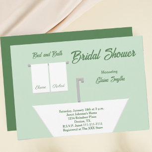 Bed and Bath Bridal Shower Invitation