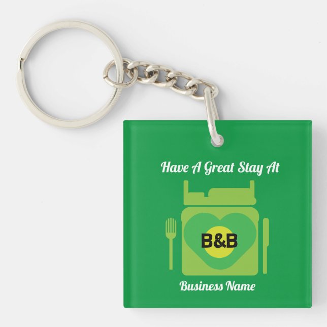 Bed And Breakfast Gifts And Promotion Key Ring (Front)