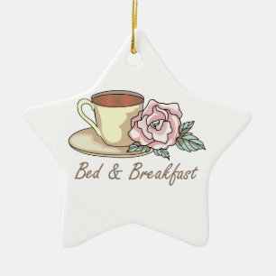BED & BREAKFAST CERAMIC TREE DECORATION