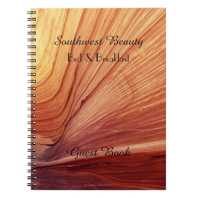 Bed & Breakfast Guest Book, Southwest Beauty B&B Notebook (Front)