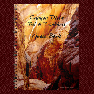 Bed & Breakfast Guest Book, Southwest Canyon B&B Notebook