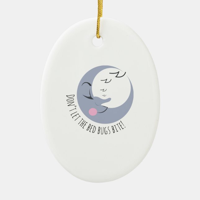 Bed Bugs Bite Ceramic Tree Decoration (Front)