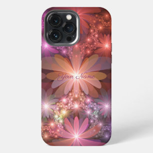 Bed Of Flowers Colourful Abstract Fractal Art Name iPhone 13 Pro Max Case