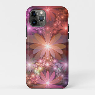 Bed Of Flowers Colourful Shiny Abstract Fractal Ar iPhone 11 Pro Case