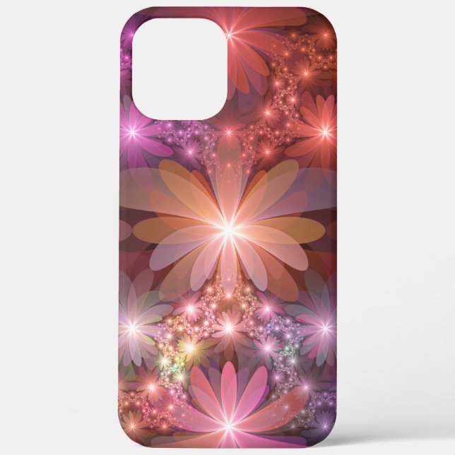 Bed Of Flowers Colourful Shiny Abstract Fractal Ar Case-Mate iPhone Case (Back)