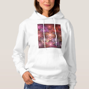 Bed Of Flowers Colourful Shiny Abstract Fractal Ar Hoodie