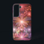 Bed Of Flowers Colourful Shiny Abstract Fractal Ar Samsung Galaxy Case<br><div class="desc">A bed of shiny fantasy flowers,  unique luminous floral artwork.
Design for your Samsung Galaxy S22 case and more.</div>
